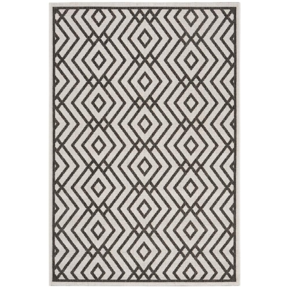 LINDEN 100, LIGHT GREY / CHARCOAL, 4' X 6', Area Rug, LND126A-4