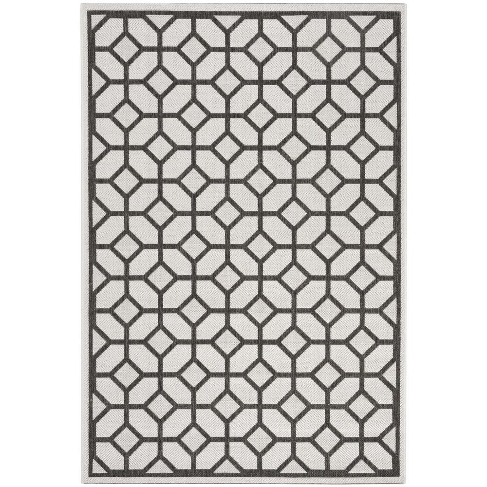 LINDEN 100, LIGHT GREY / CHARCOAL, 4' X 6', Area Rug, LND127A-4