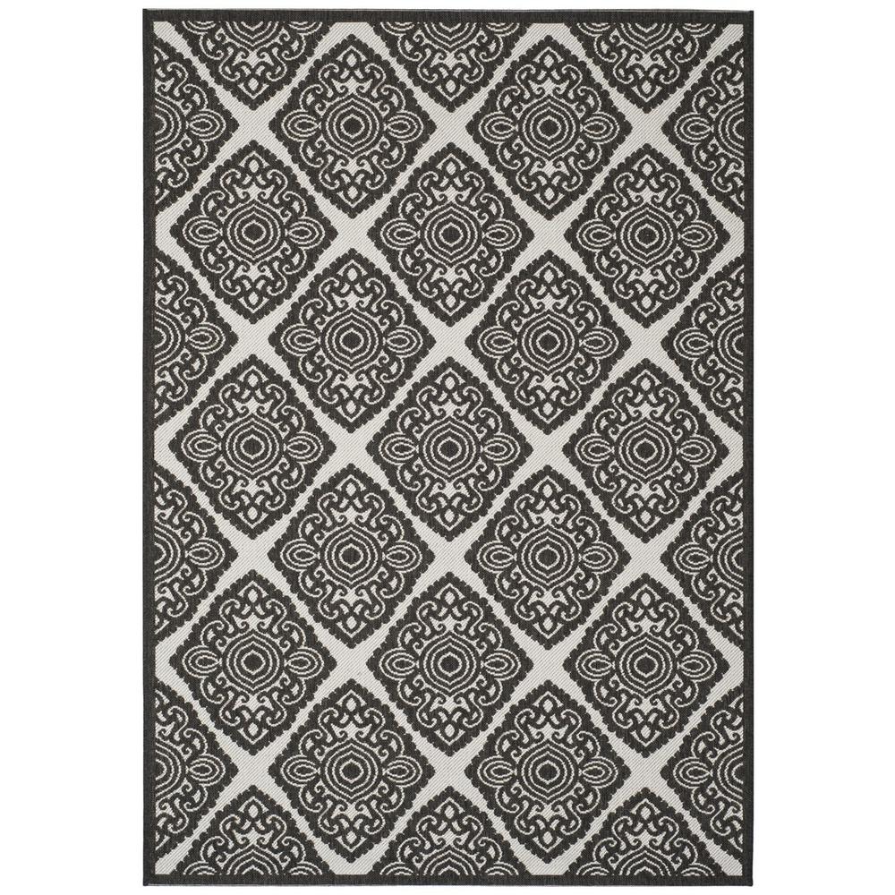 LINDEN 100, LIGHT GREY / CHARCOAL, 5'-1" X 7'-6", Area Rug, LND132A-5