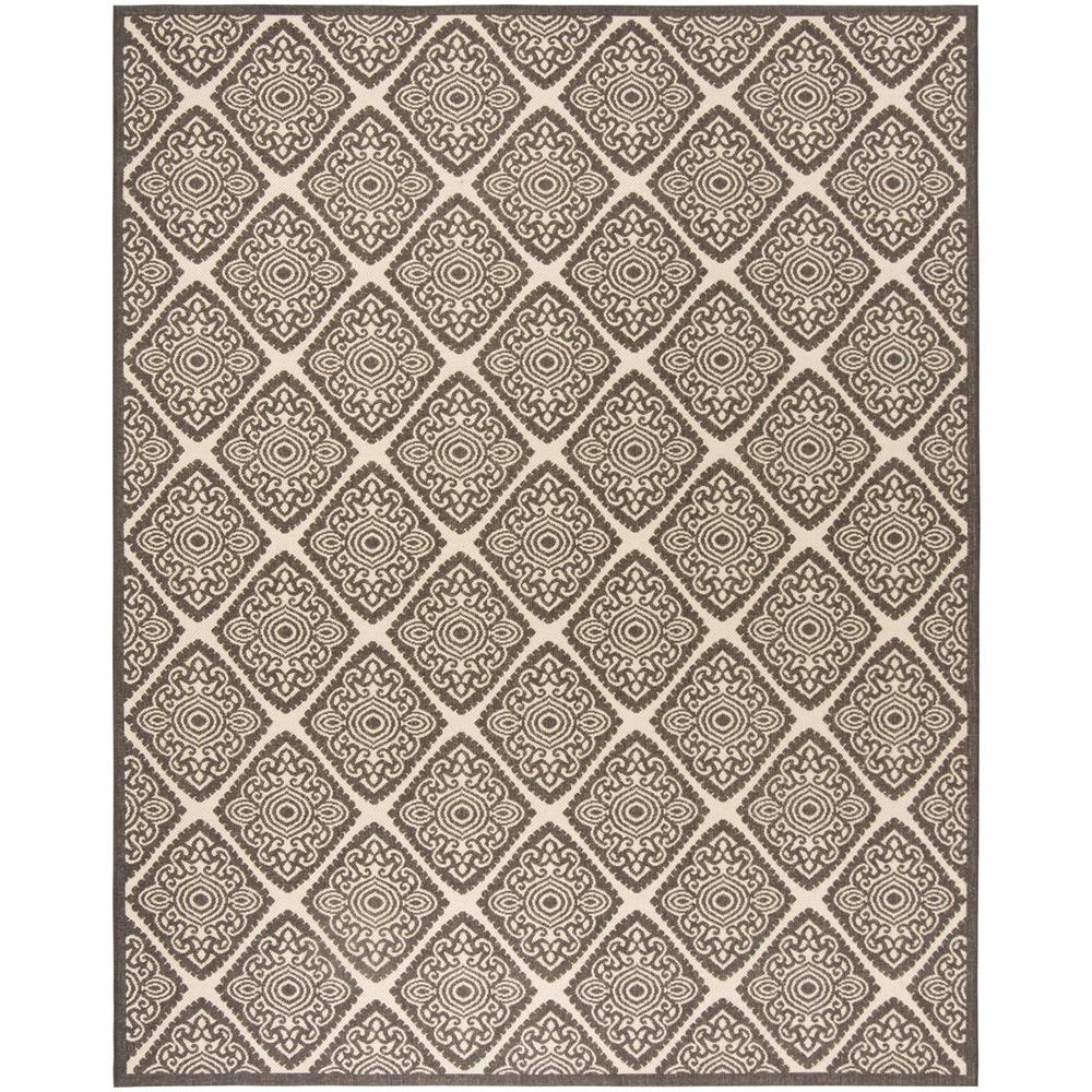 LINDEN 100, CREME / BROWN, 8' X 10', Area Rug, LND132U-8