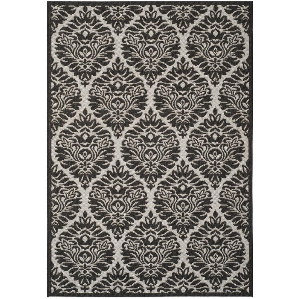 LINDEN 100, LIGHT GREY / CHARCOAL, 5'-1" X 7'-6", Area Rug, LND135A-5