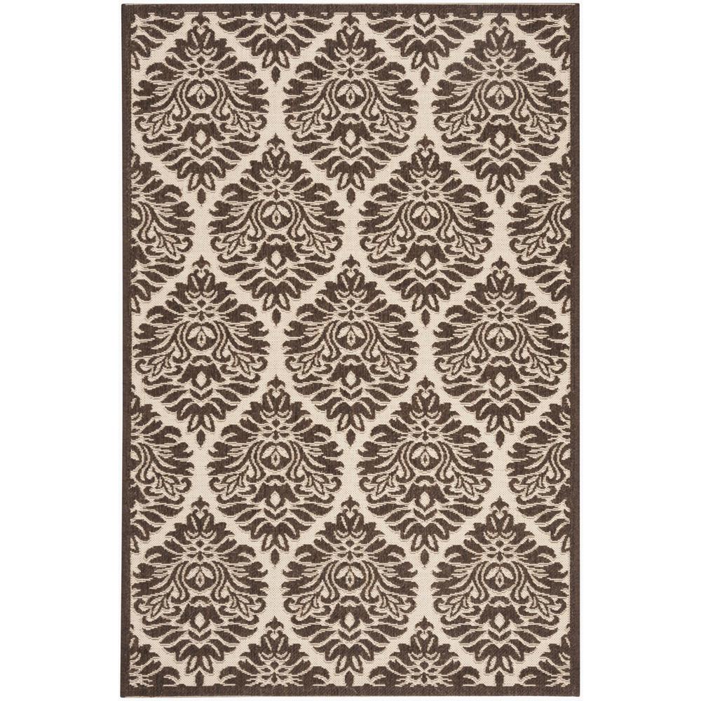 LINDEN 100, NATURAL / BROWN, 4' X 6', Area Rug, LND135B-4