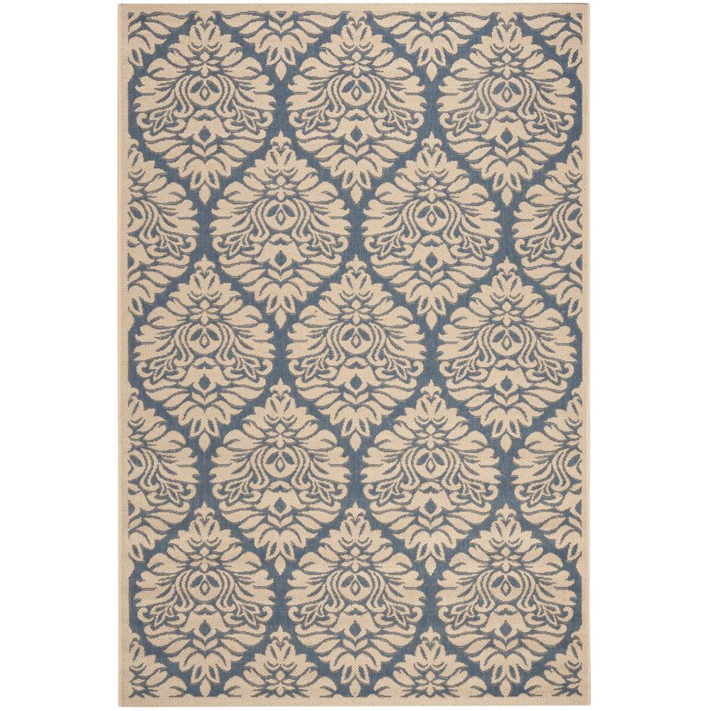LINDEN 100, BLUE / CREME, 5'-1" X 7'-6", Area Rug, LND135M-5