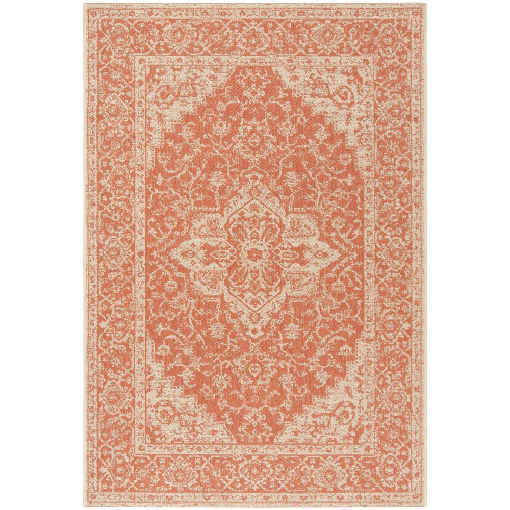 LINDEN 100, RUST / CREME, 5'-1" X 7'-6", Area Rug, LND137P-5