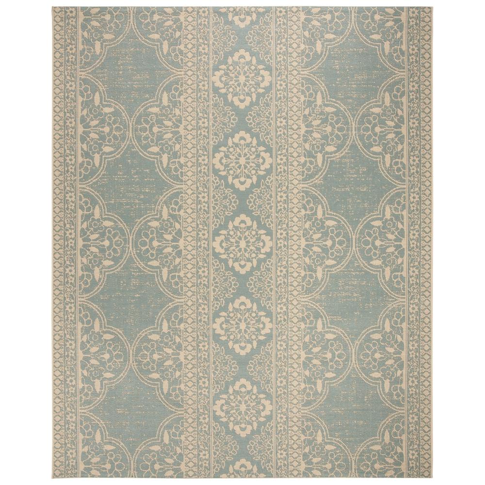 LINDEN 100, CREAM / AQUA, 8' X 10', Area Rug, LND174L-8