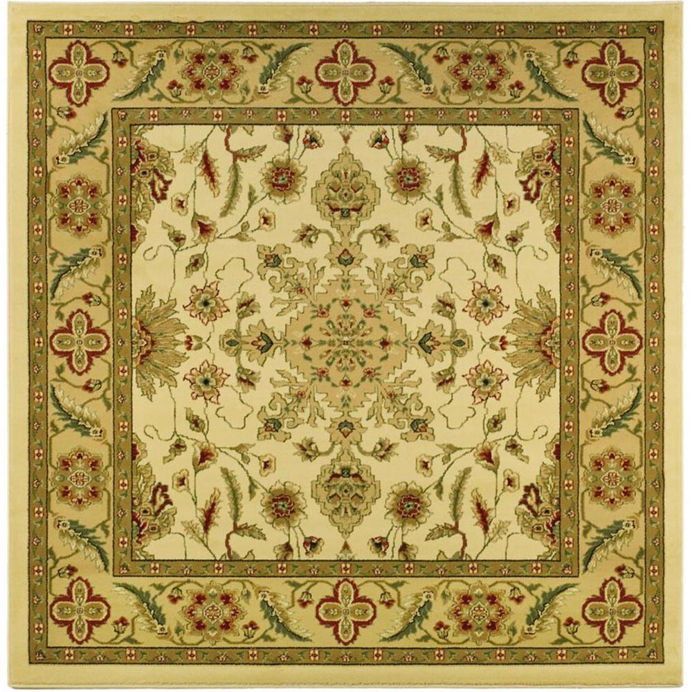 LYNDHURST, IVORY / TAN, 6' X 6' Square, Area Rug
