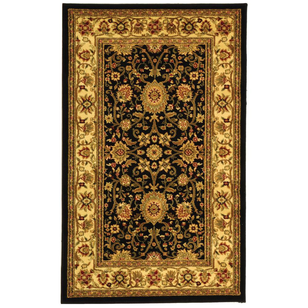 LYNDHURST, BLACK / IVORY, 3'-3" X 5'-3", Area Rug, LNH212A-3