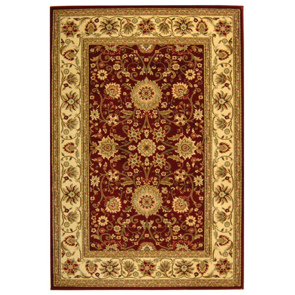 LYNDHURST, RED / IVORY, 4' X 6', Area Rug, LNH212F-4