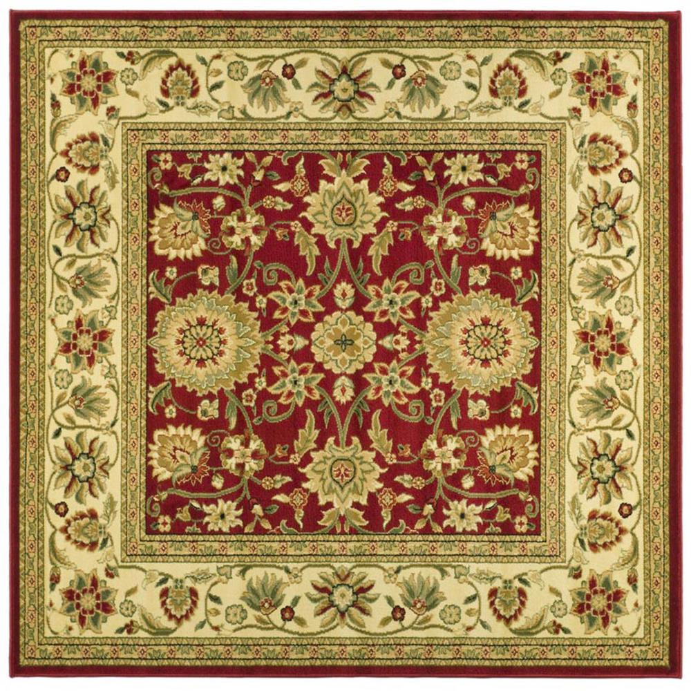 LYNDHURST, RED / IVORY, 6' X 6' Square, Area Rug, LNH212F-6SQ
