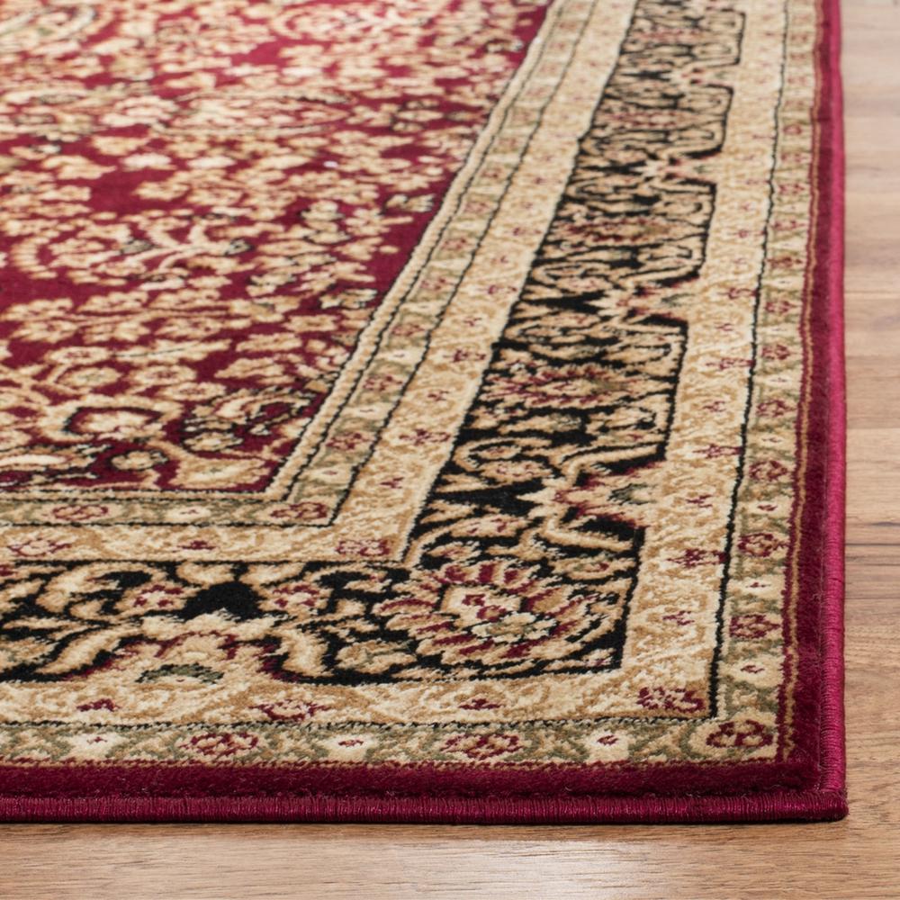 LYNDHURST, RED / BLACK, 10' X 14', Area Rug