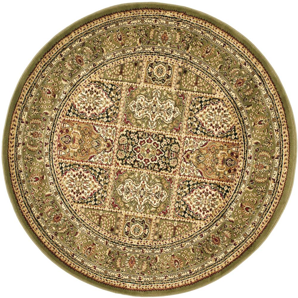 LYNDHURST, MULTI / GREEN, 10' X 10' Round, Area Rug