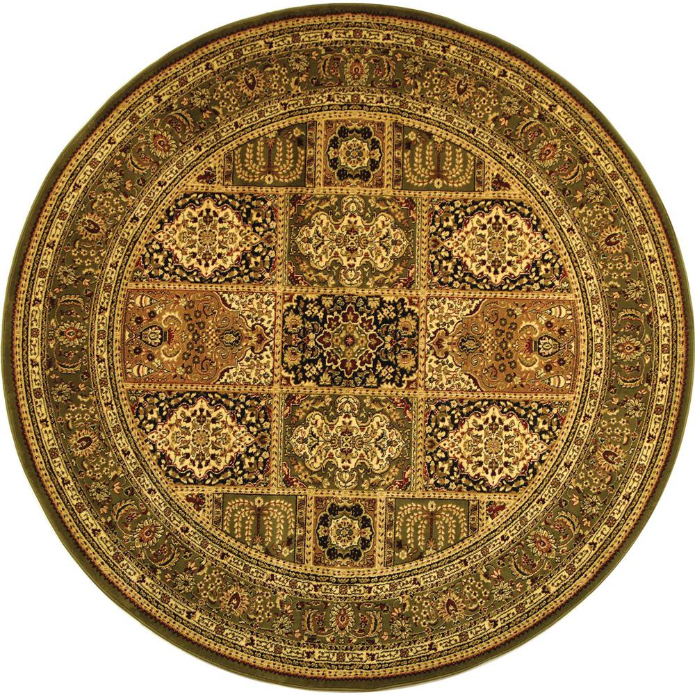 LYNDHURST, MULTI / GREEN, 8' X 8' Round, Area Rug