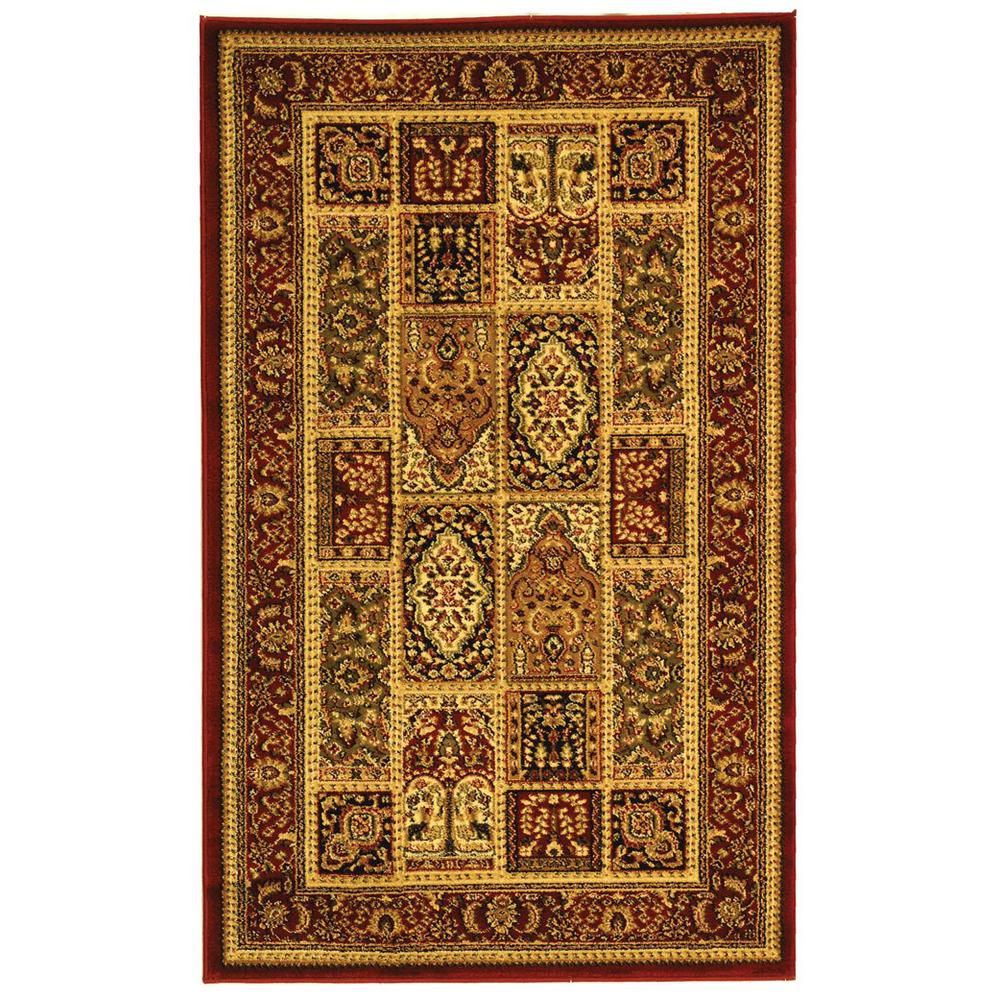 LYNDHURST, MULTI / RED, 3'-3" X 5'-3", Area Rug, LNH217B-3