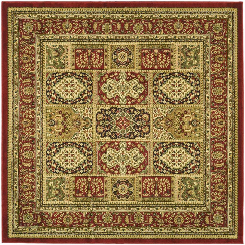 LYNDHURST, MULTI / RED, 6' X 6' Square, Area Rug, LNH217B-6SQ