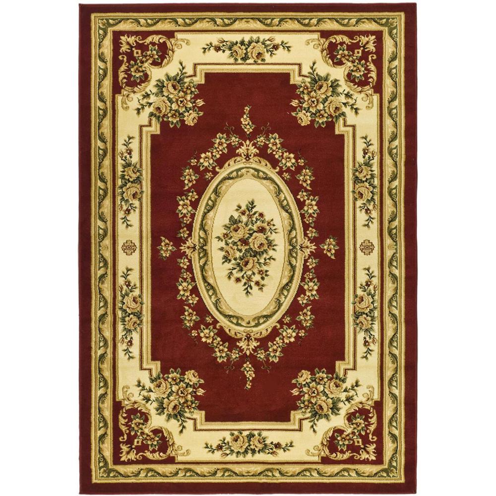LYNDHURST, RED / IVORY, 4' X 6', Area Rug, LNH218C-4