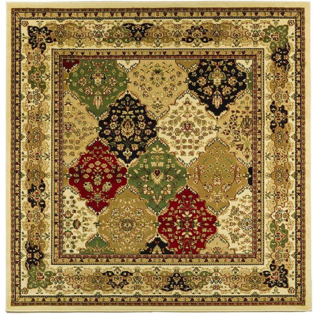 LYNDHURST, MULTI / IVORY, 6' X 6' Square, Area Rug, LNH221A-6SQ