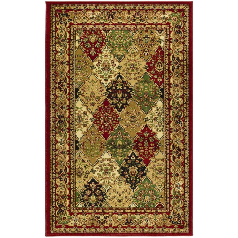 LYNDHURST, MULTI / RED, 3'-3" X 5'-3", Area Rug, LNH221B-3