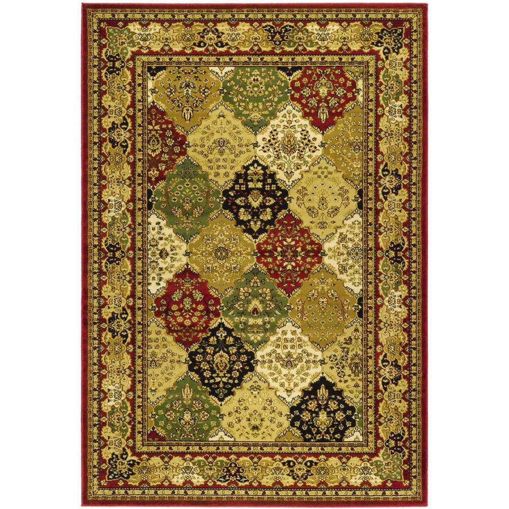 LYNDHURST, MULTI / RED, 4' X 6', Area Rug, LNH221B-4