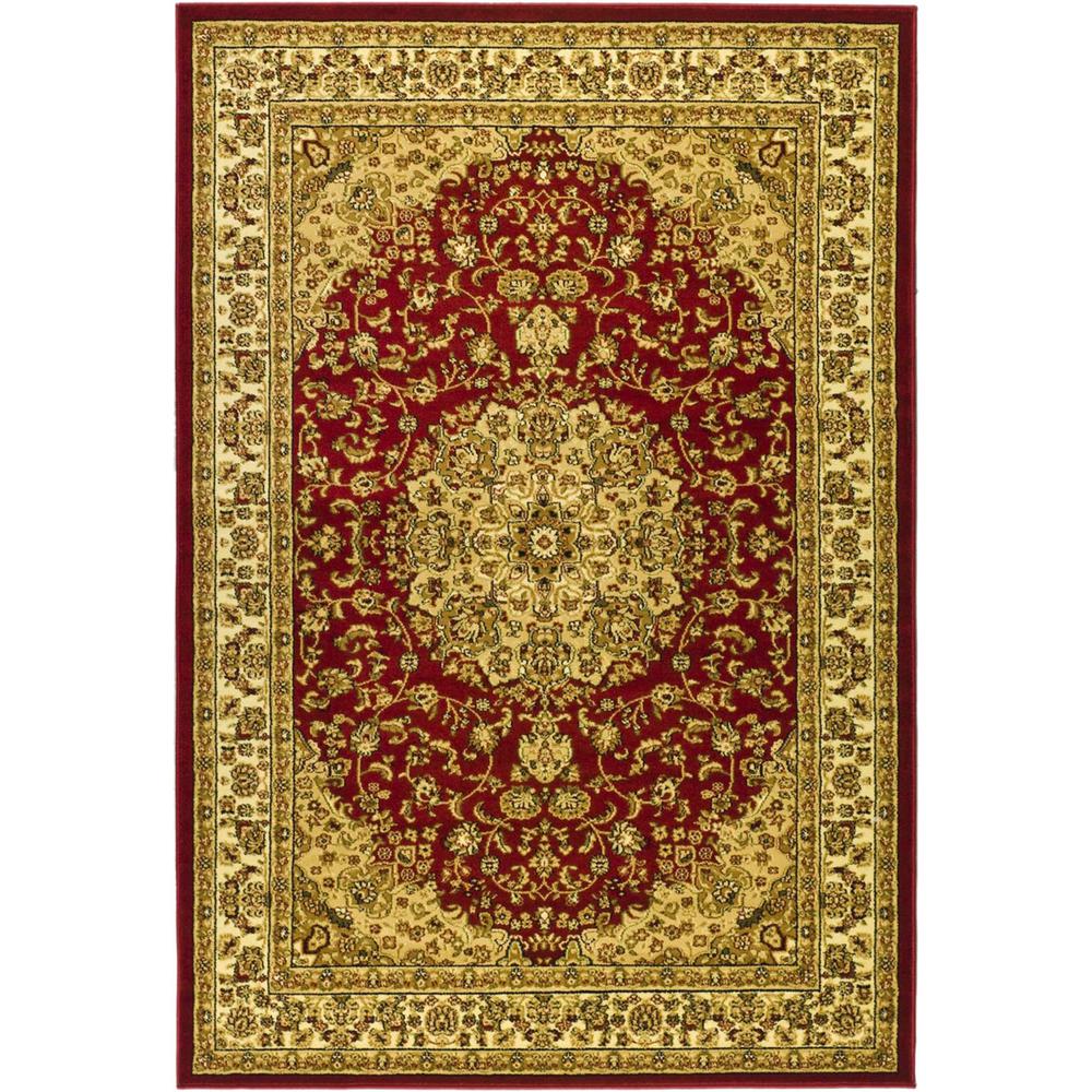 LYNDHURST, RED / IVORY, 4' X 6', Area Rug, LNH222B-4