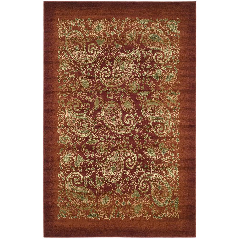 LYNDHURST, RED / MULTI, 6' X 9', Area Rug