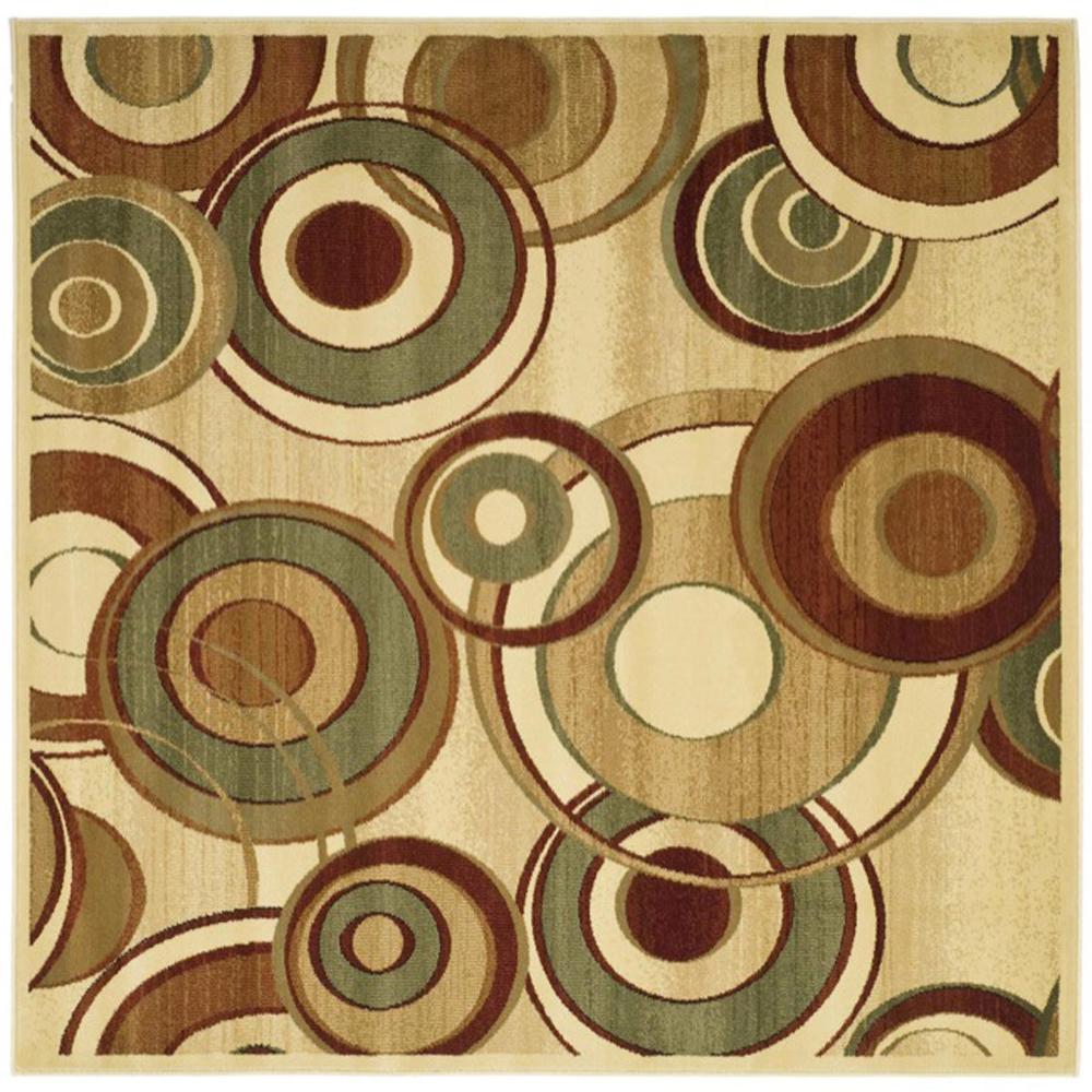 LYNDHURST, IVORY / MULTI, 6' X 6' Square, Area Rug