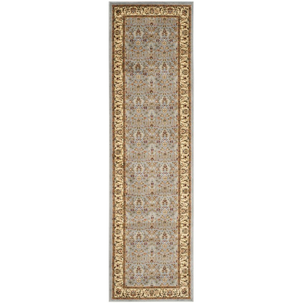 LYNDHURST, LIGHT BLUE / IVORY, 2'-3" X 8', Area Rug