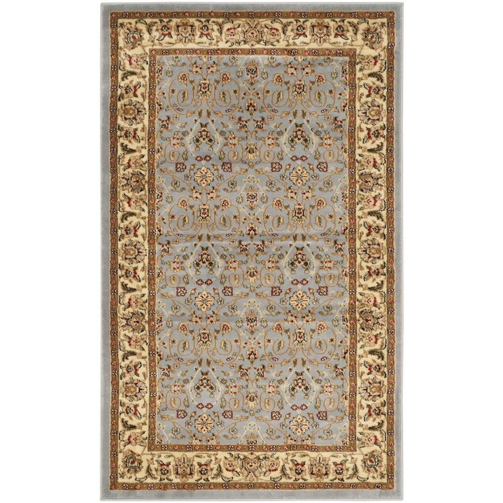 LYNDHURST, LIGHT BLUE / IVORY, 3'-3" X 5'-3", Area Rug