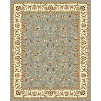 LYNDHURST, LIGHT BLUE / IVORY, 8' X 11', Area Rug