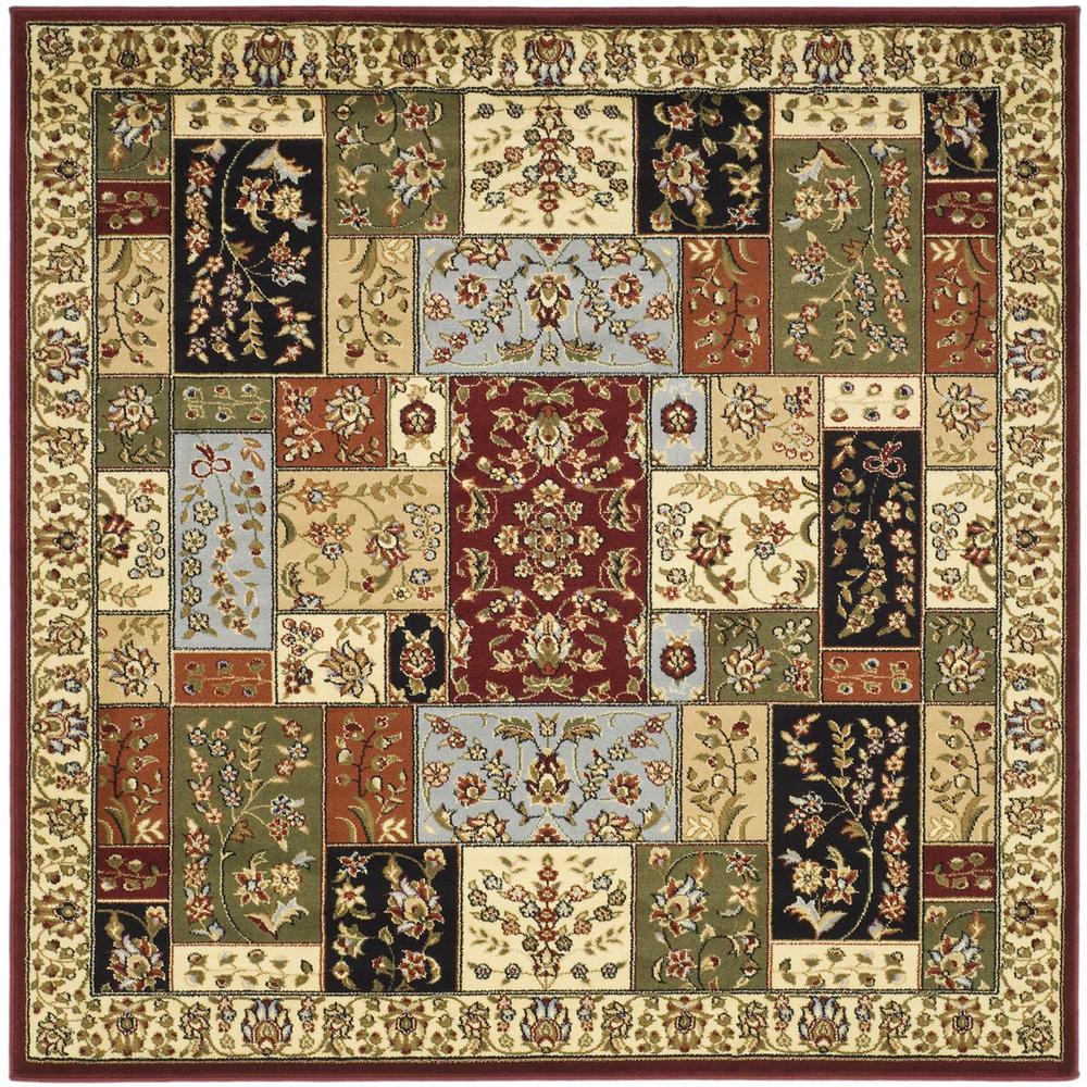 LYNDHURST, MULTI / IVORY, 10' X 10' Square, Area Rug