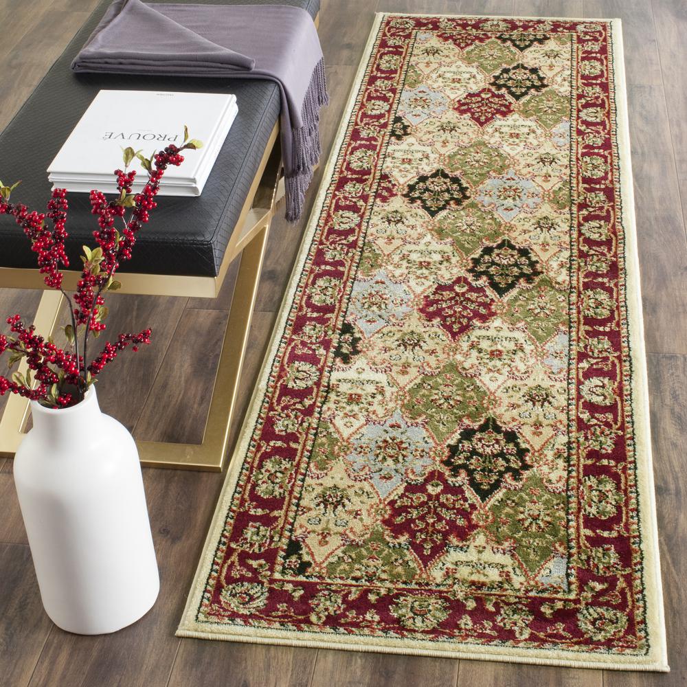 LYNDHURST, MULTI / RED, 2'-3" X 14', Area Rug, LNH320A-214