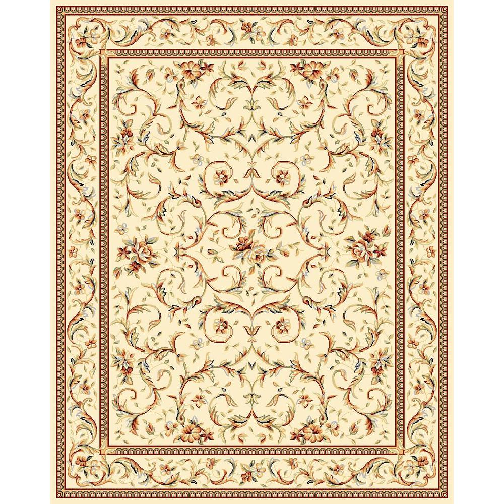 LYNDHURST, IVORY / IVORY, 11' X 15', Area Rug