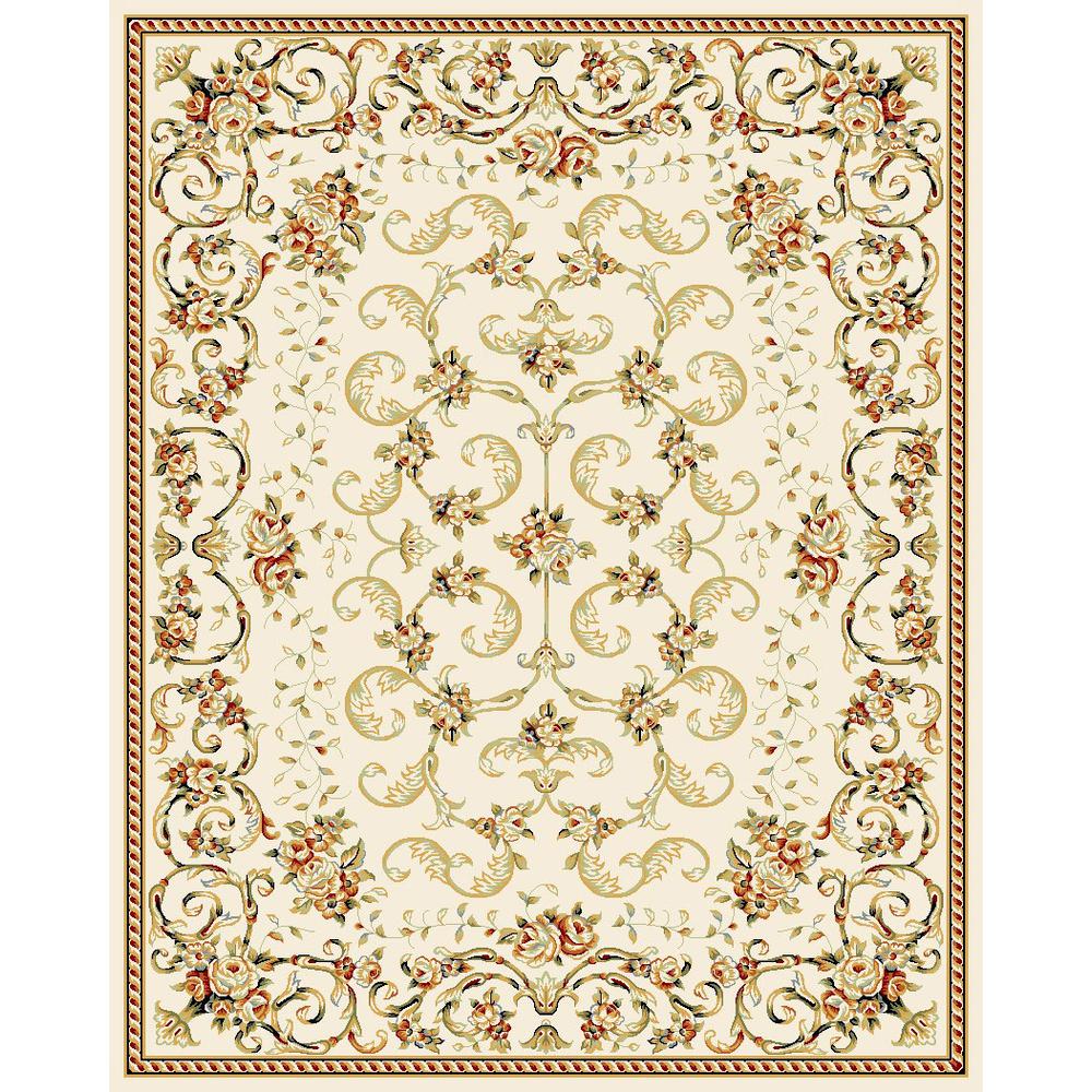 LYNDHURST, IVORY, 8' X 11', Area Rug