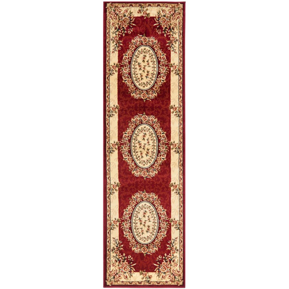LYNDHURST, RED / IVORY, 2'-3" X 8', Area Rug, LNH328C-28