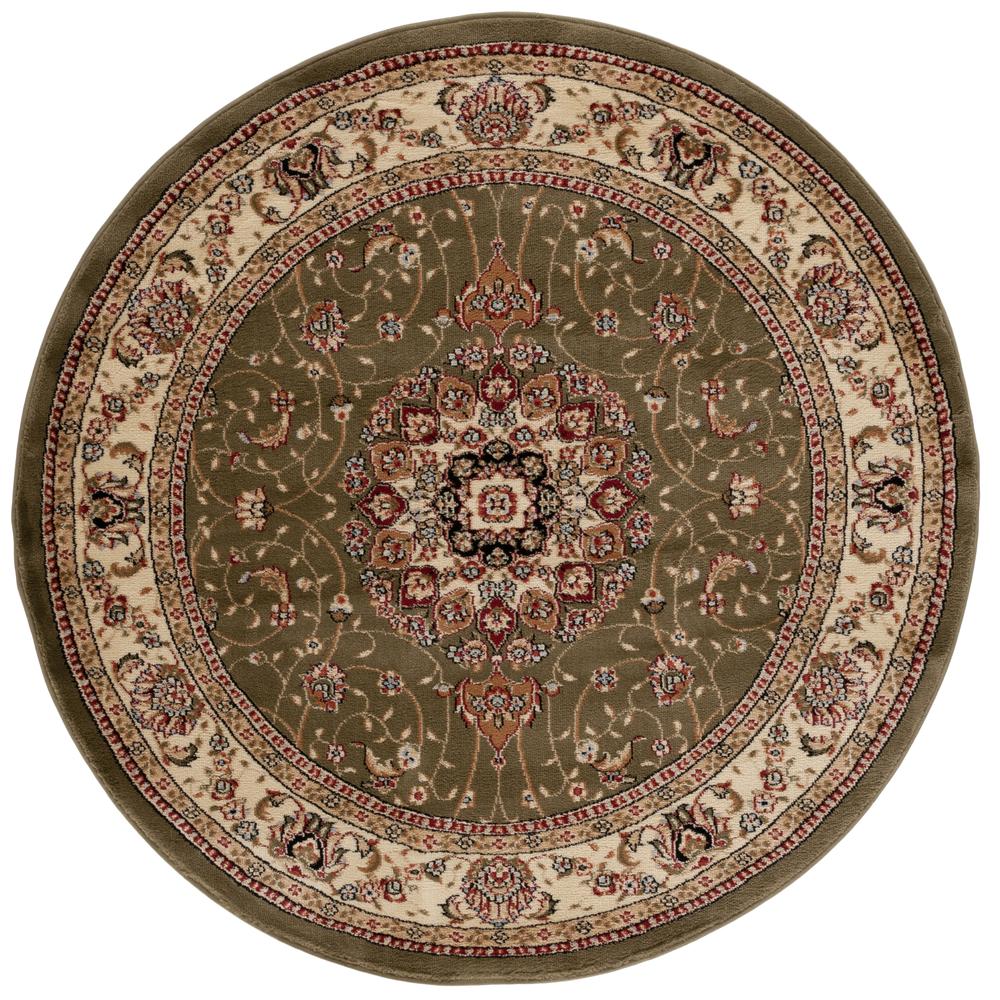 LYNDHURST, SAGE / IVORY, 10' X 10' Round, Area Rug