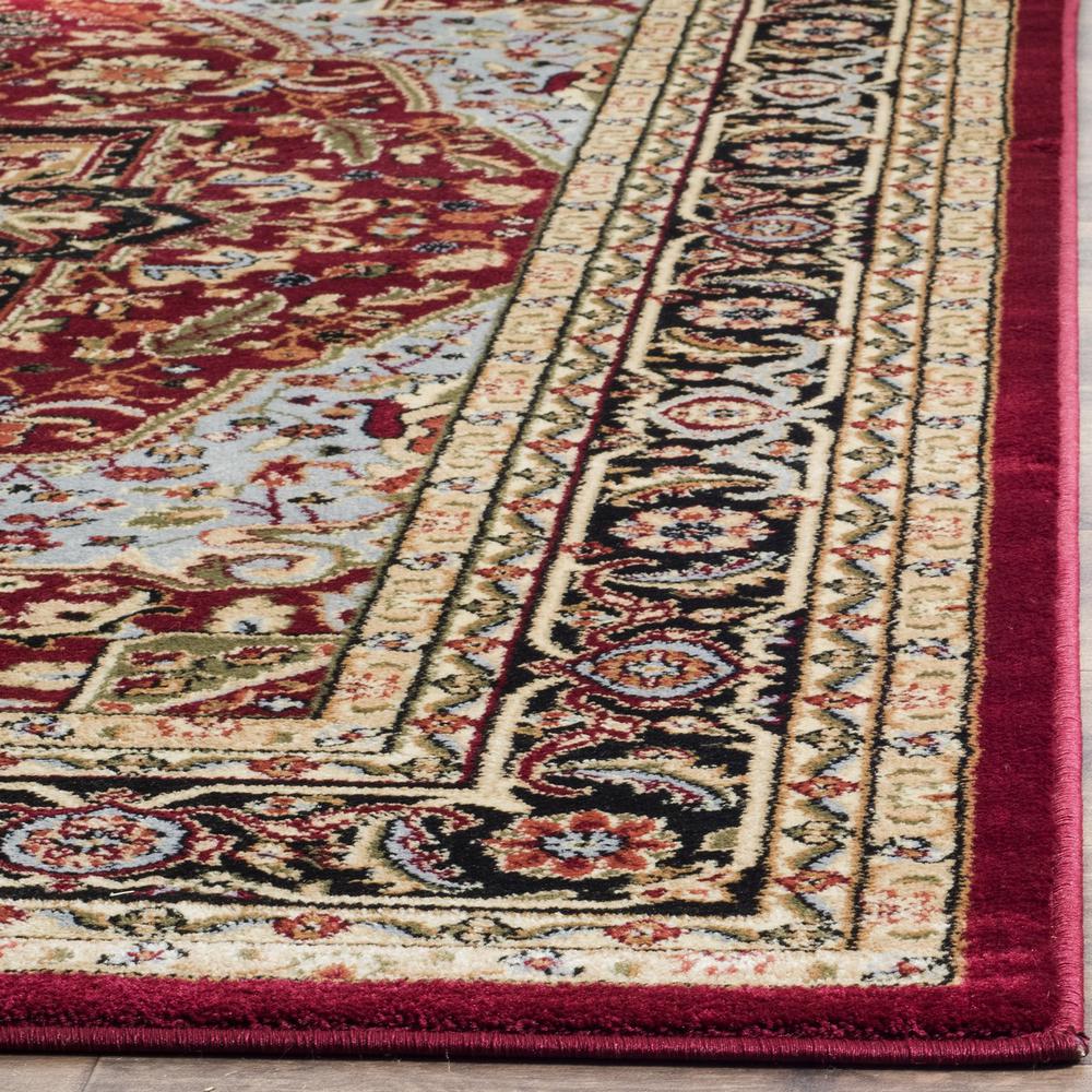 LYNDHURST, RED / BLACK, 4' X 6', Area Rug, LNH330B-4