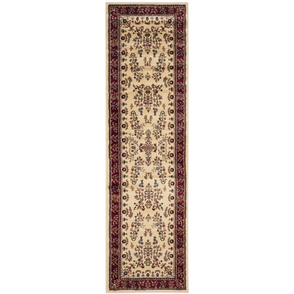 LYNDHURST, IVORY / RED, 2'-3" X 8', Area Rug, LNH331A-28