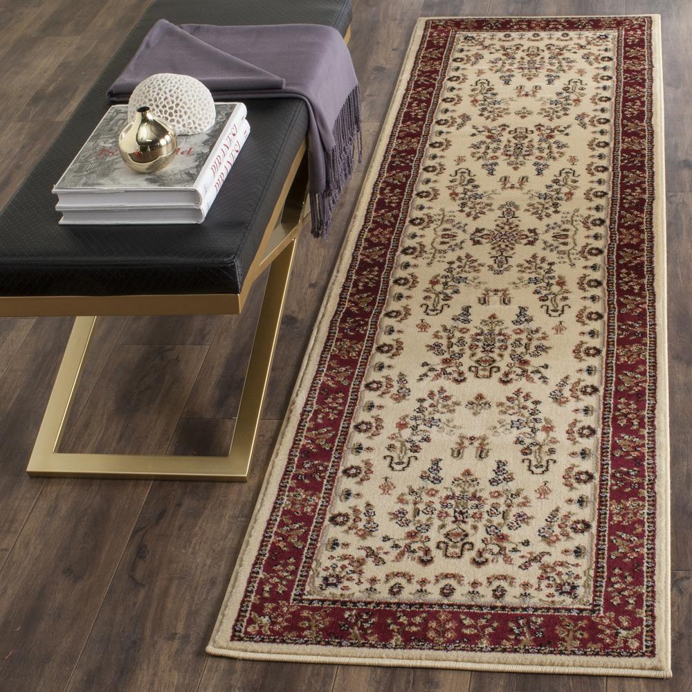 LYNDHURST, IVORY / RED, 2'-3" X 6', Area Rug, LNH331A-26