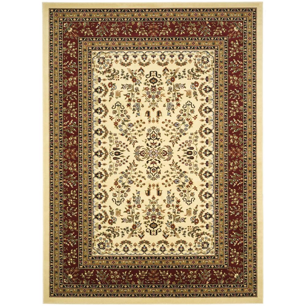 LYNDHURST, IVORY / RED, 8' X 11', Area Rug, LNH331A-8