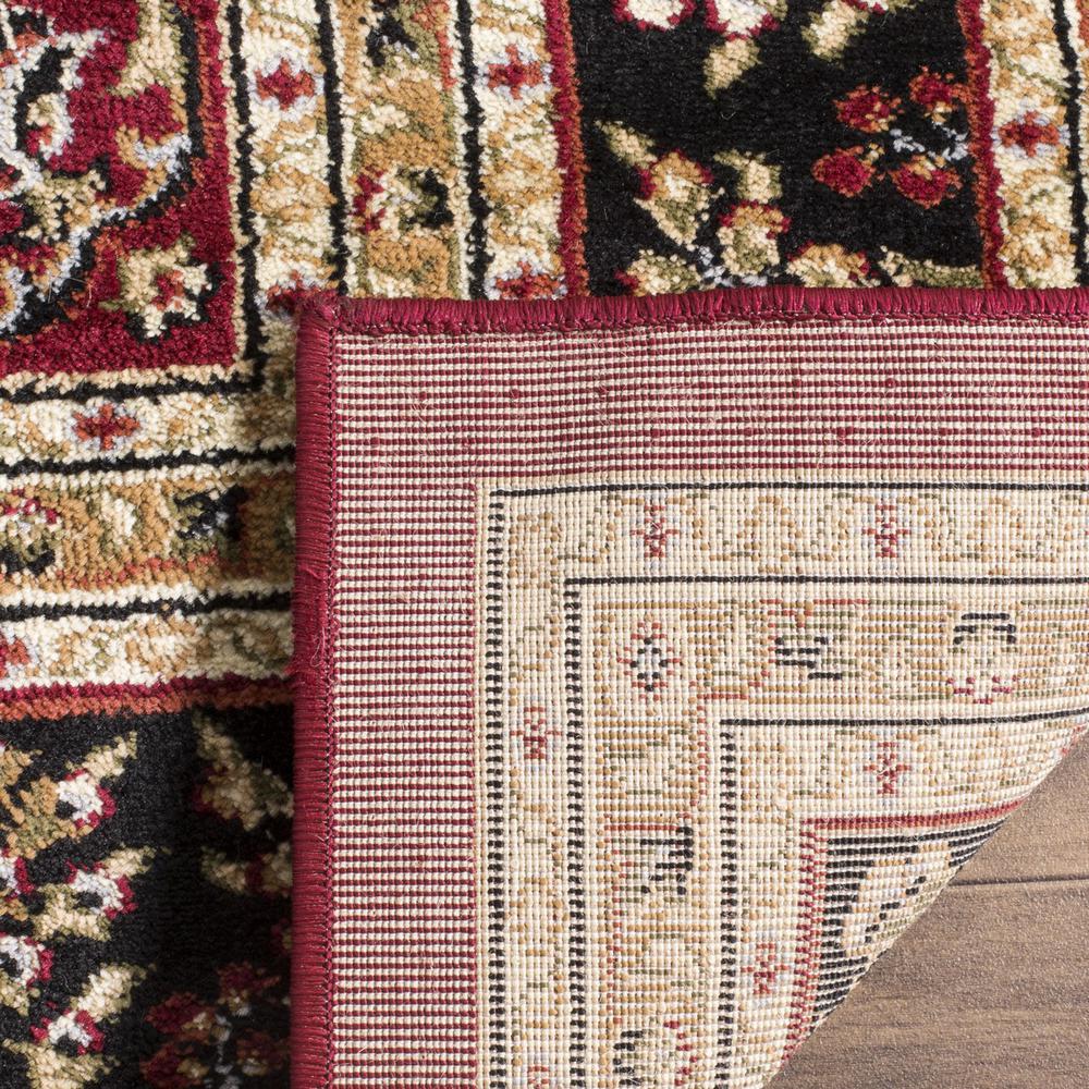LYNDHURST, RED / BLACK, 9' X 12', Area Rug