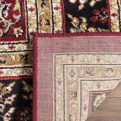 LYNDHURST, RED / BLACK, 9' X 12', Area Rug