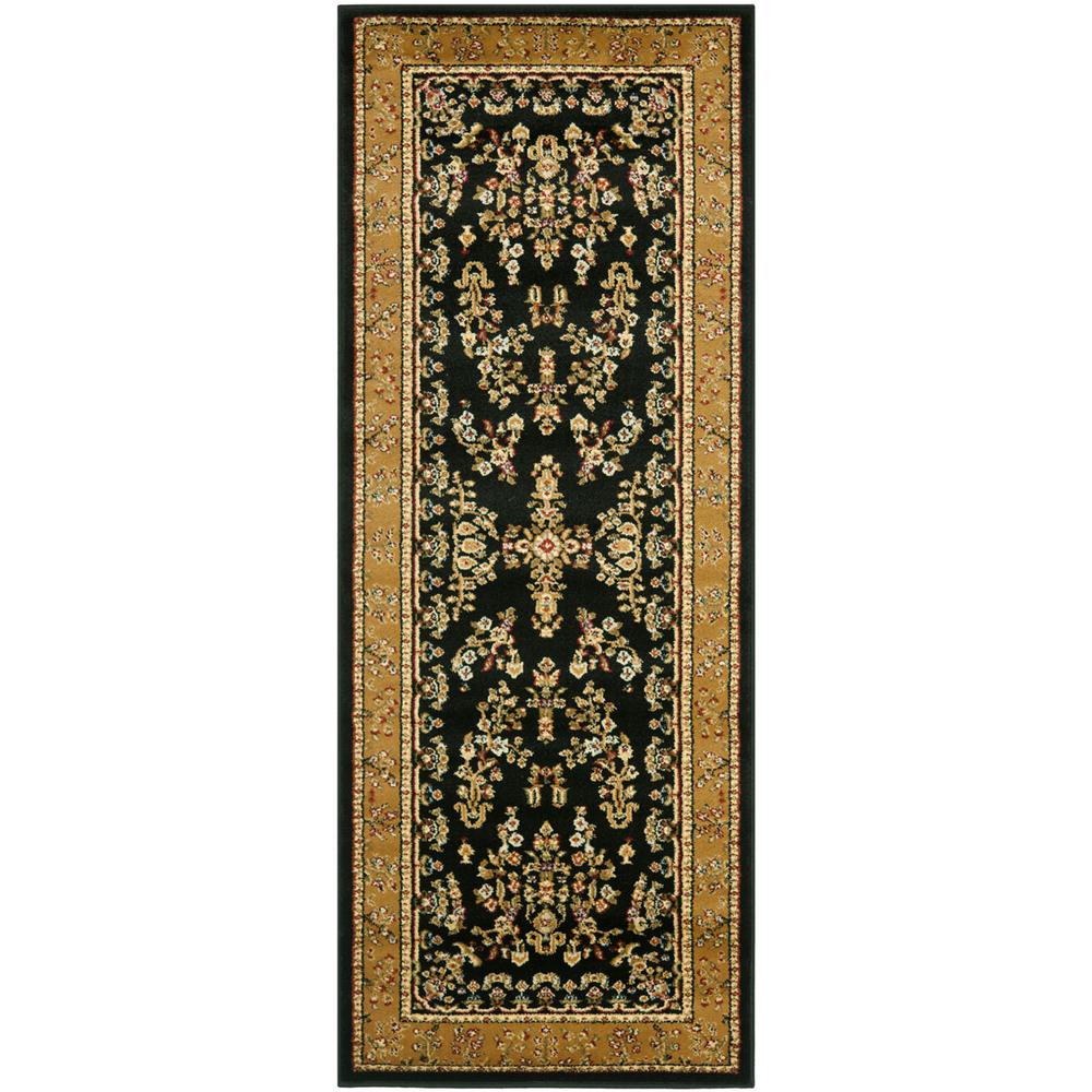 LYNDHURST, BLACK / TAN, 2'-3" X 6', Area Rug