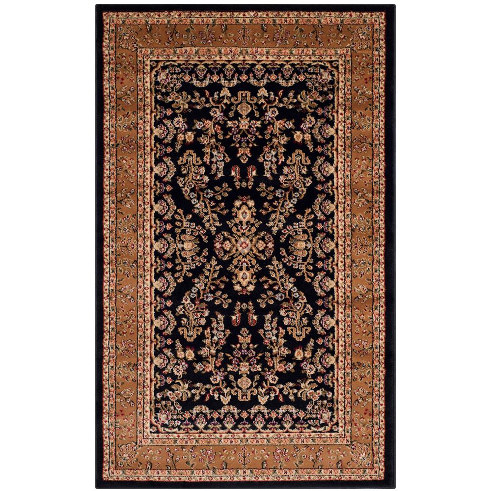 LYNDHURST, BLACK / TAN, 3'-3" X 5'-3", Area Rug