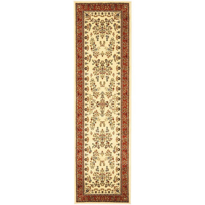 LYNDHURST, IVORY / RUST, 2'-3" X 8', Area Rug, LNH331R-28