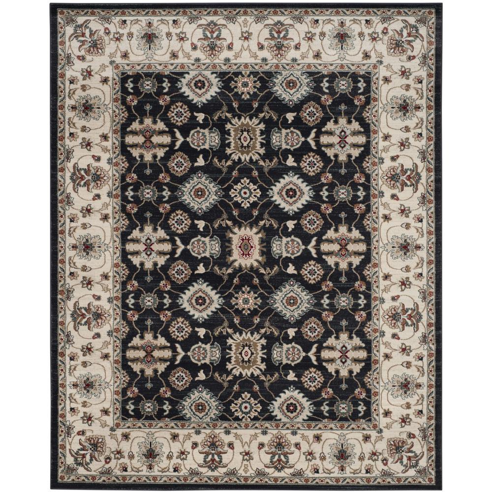 LYNDHURST, NAVY / CREME, 8' X 10', Area Rug