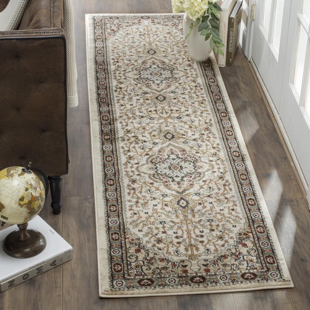 LYNDHURST, CREAM / BEIGE, 2'-3" X 12', Area Rug