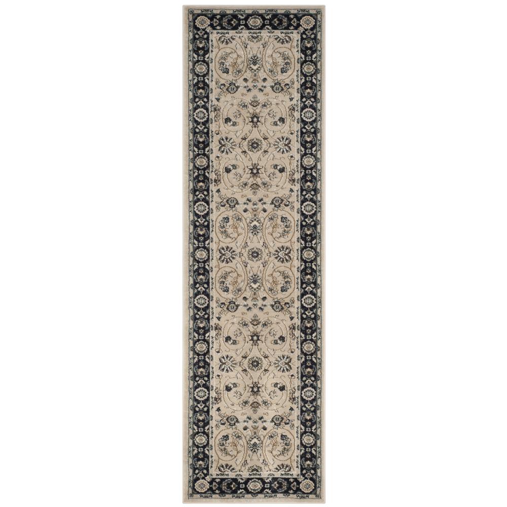 LYNDHURST, Light Beige / Anthracite, 2'-3" X 8', Area Rug