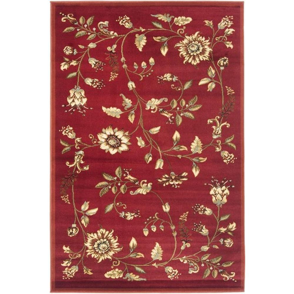 LYNDHURST, RED / MULTI, 3'-3" X 5'-3", Area Rug, LNH552-4091-3