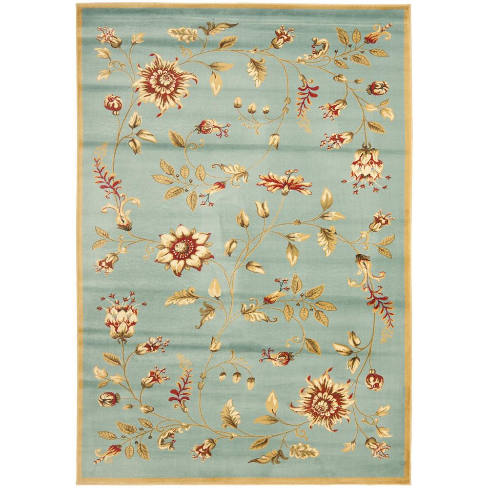 LYNDHURST, BLUE / MULTI, 5'-3" X 7'-6", Area Rug
