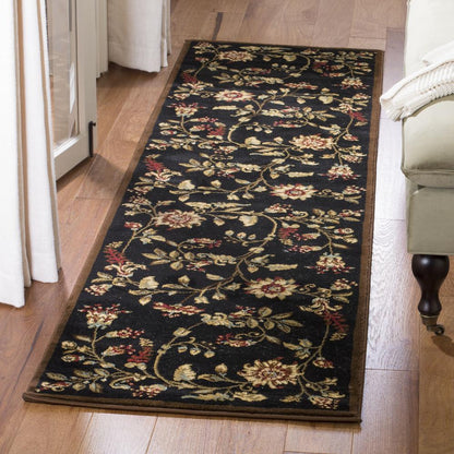 LYNDHURST, BLACK / MULTI, 2'-3" X 8', Area Rug, LNH552-9091-28