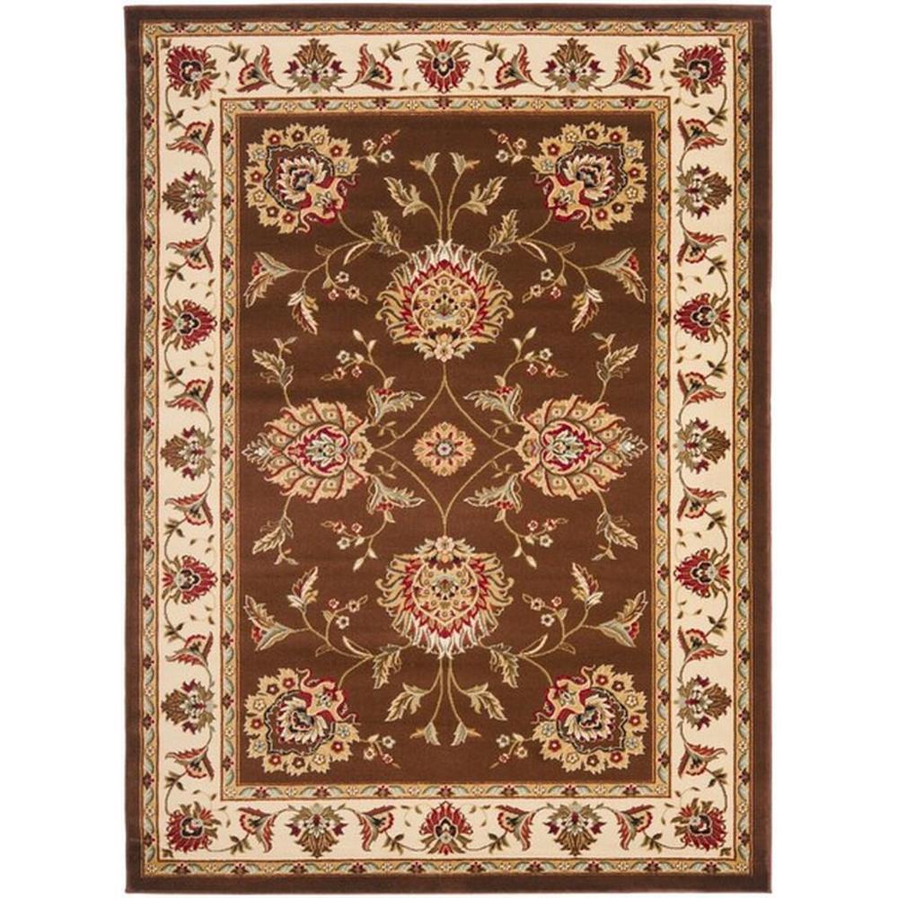 LYNDHURST, BROWN / IVORY, 5'-3" X 7'-6", Area Rug, LNH555-2512-5